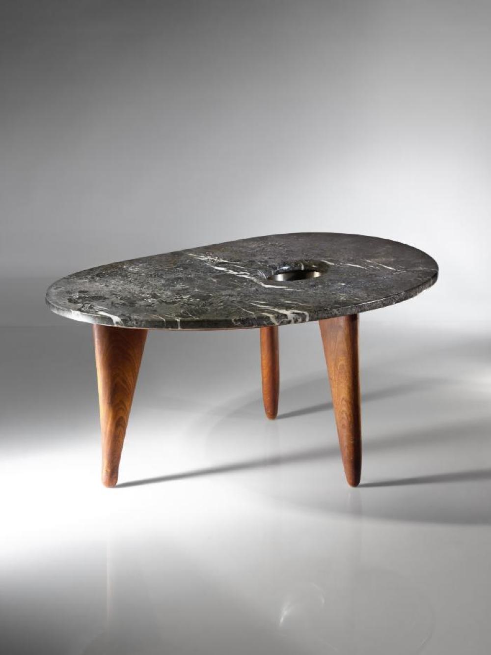 Marble-Topped Coffee Table, image 4
