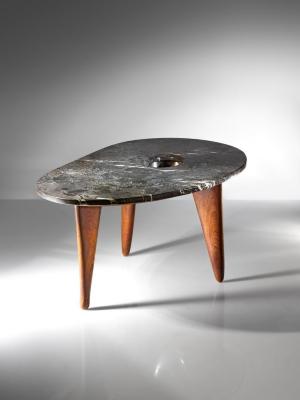 Marble-Topped Coffee Table
