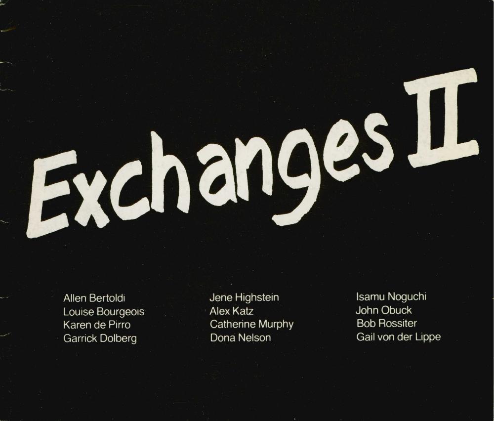 Exchanges II, Henry Street Settlement House [EXHIBITION CATALOGUE] 