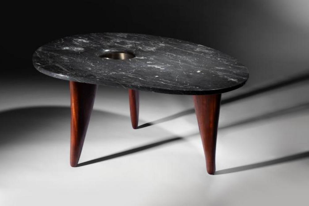 Marble-Topped Coffee Table, image 4
