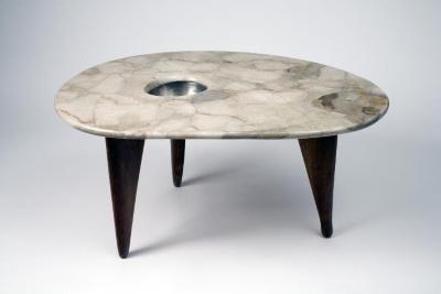 Marble-Topped Coffee Table
