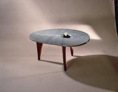 Marble-Topped Coffee Table