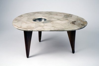 Marble-Topped Coffee Table