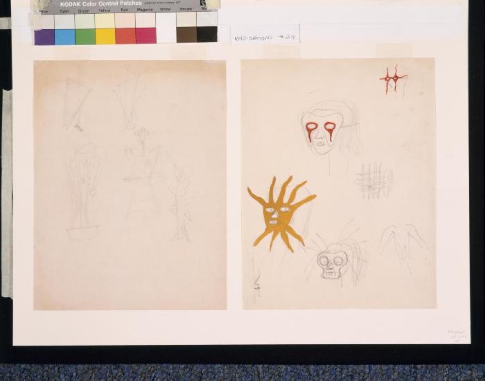 The Seasons: Costume study for masks