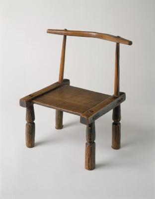 Senufo (Côte d'Ivoire); Chair ; Wood; 21 3/8 x 15 x 14 3/8 in.; Collection of Isamu Noguchi. (Study Collection; Collectibles, C-Apt-33)
