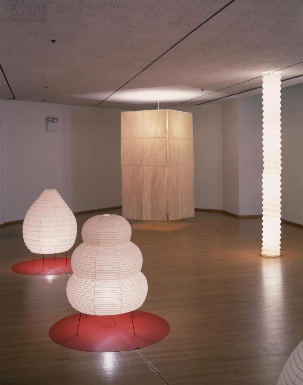 Installation view of "50 Years of Akari/'Light Landscapes,'" The Noguchi Museum, Sept 16 - October 31, 2001