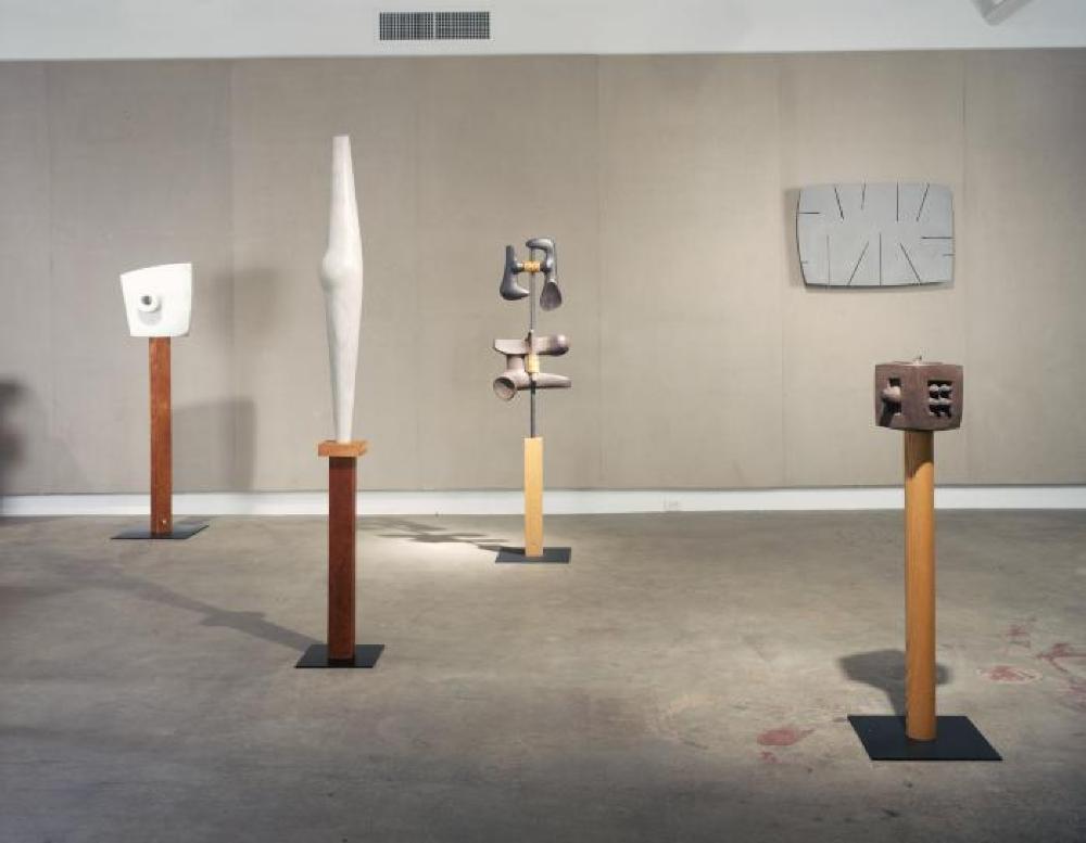 Installation view of "Sculpture and Nature," The Noguchi Museum, June 29, 2002 - January 13, 2003.