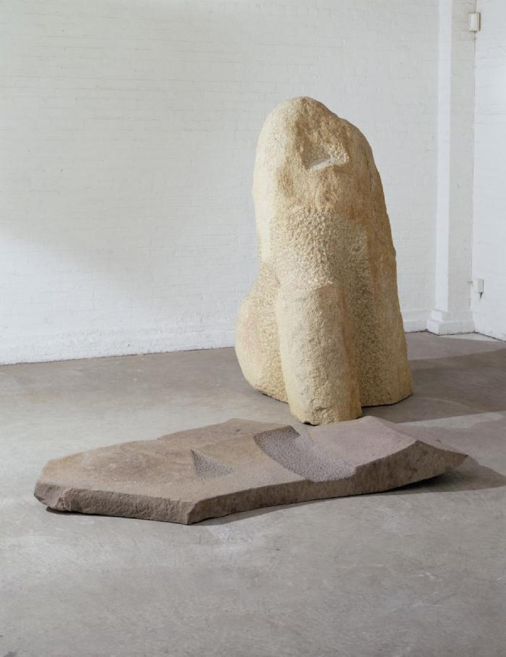 Installation view of "Relocated," The Noguchi Museum, April 10 - October 31, 2001.