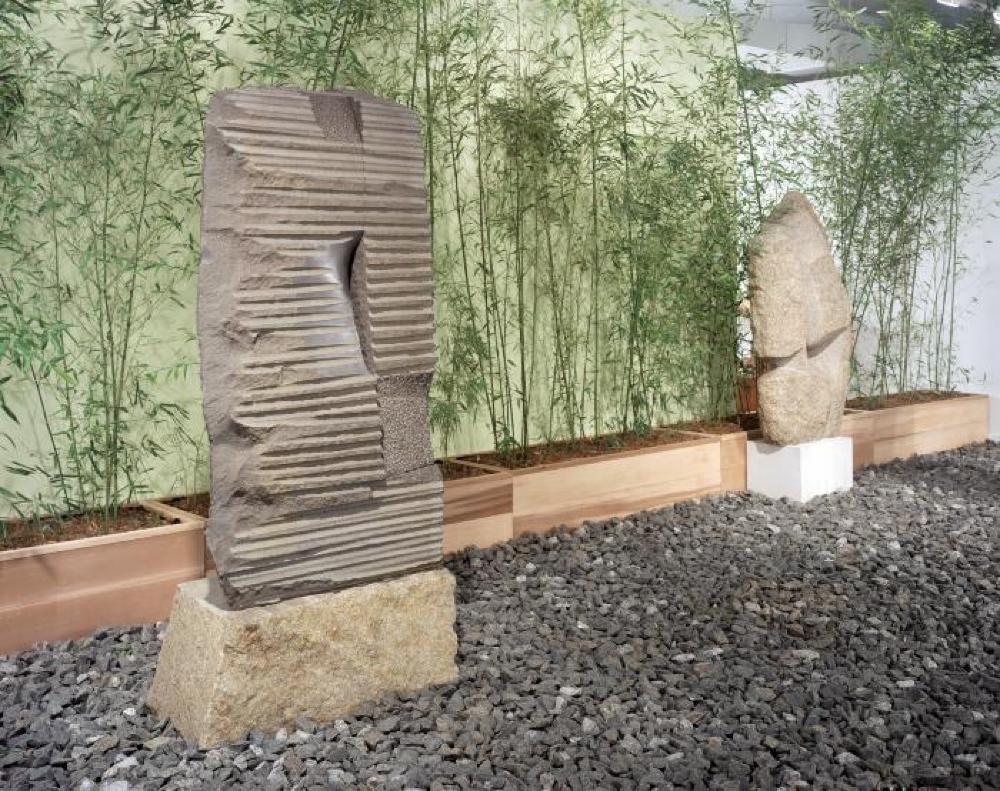 Installation view of "Sculpture and Nature," The Noguchi Museum, June 29, 2002 - January 13, 2003.