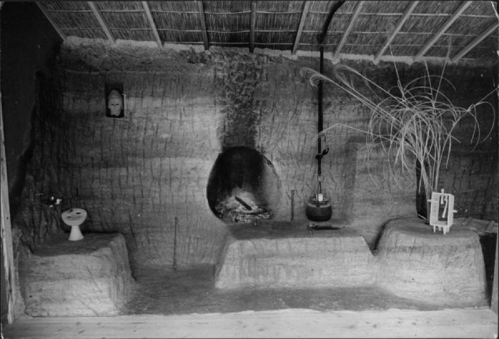 Interior of Isamu Noguchi's Kita Kamakura studio