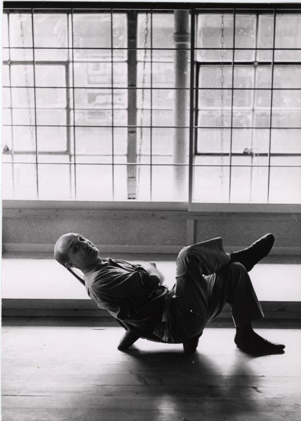 Portrait of Isamu Noguchi in Lobi Chair