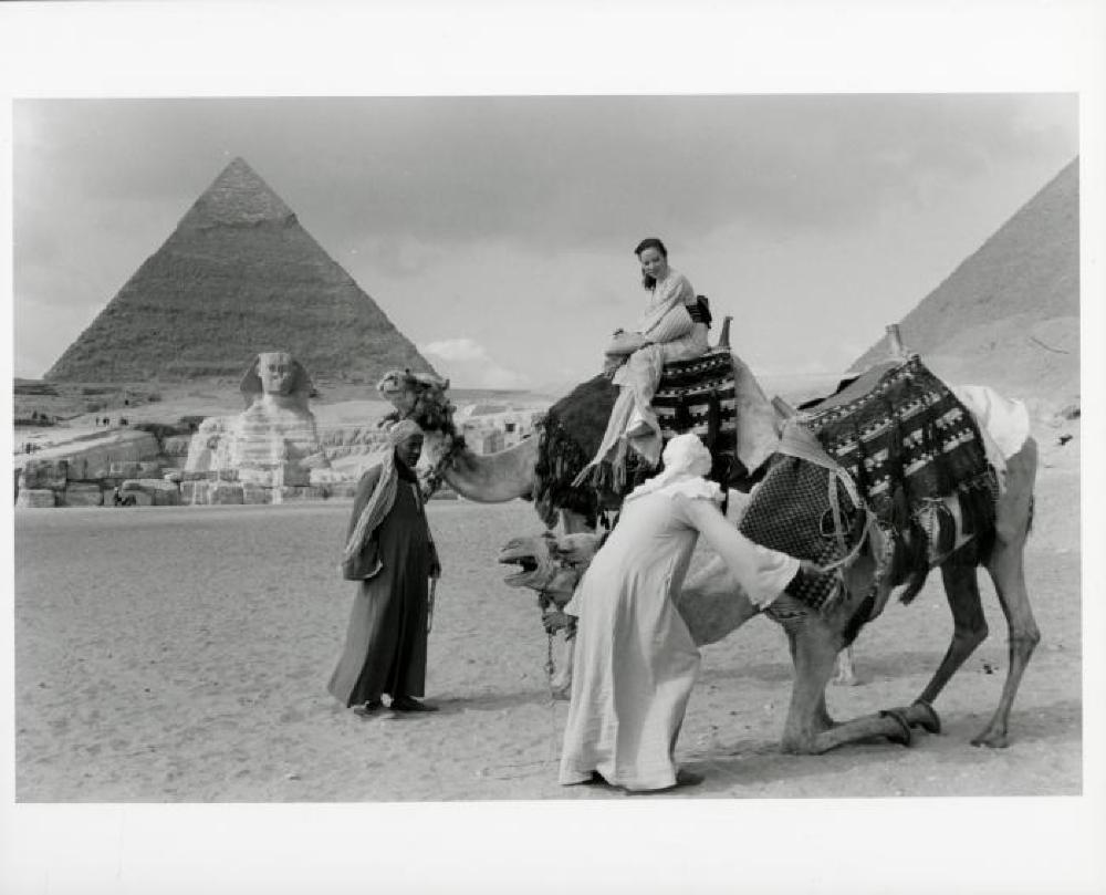 Yoshiko "Shirley" Yamaguchi, Giza, Egypt