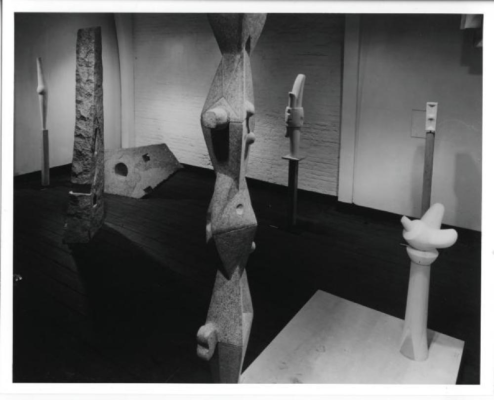 Installation view of "Isamu Noguchi," Stable Gallery, April 29, 1959 - May 30, 1959.