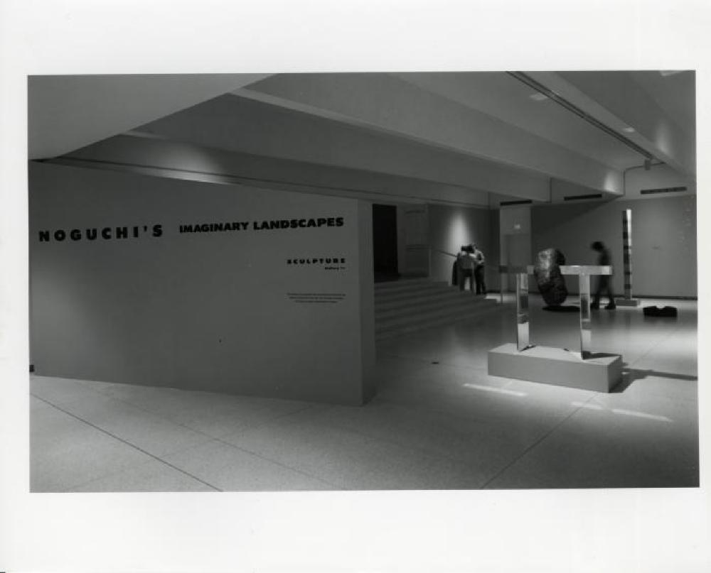 Installation view of "Noguchi's Imaginary Landscapes," Walker Art Center, April 23, 1978 - June 18, 1978.