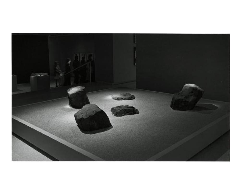 Installation view of "Noguchi's Imaginary Landscapes," Walker Art Center, April 23, 1978 - June 18, 1978.