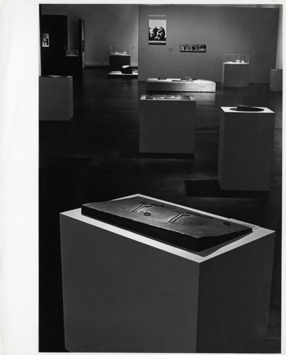 Installation view of "Isamu Noguchi: The Sculpture of Spaces," Whitney Museum of American Art, February 5, 1980 - April 6, 1980.