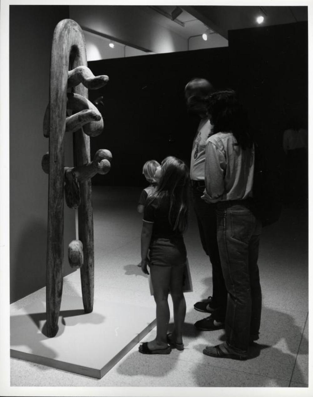 Installation view of "Three Sculptors: Noguchi, Oldenburg, Segal," Walker Art Center, July 12, 1980 - September 1, 1980.