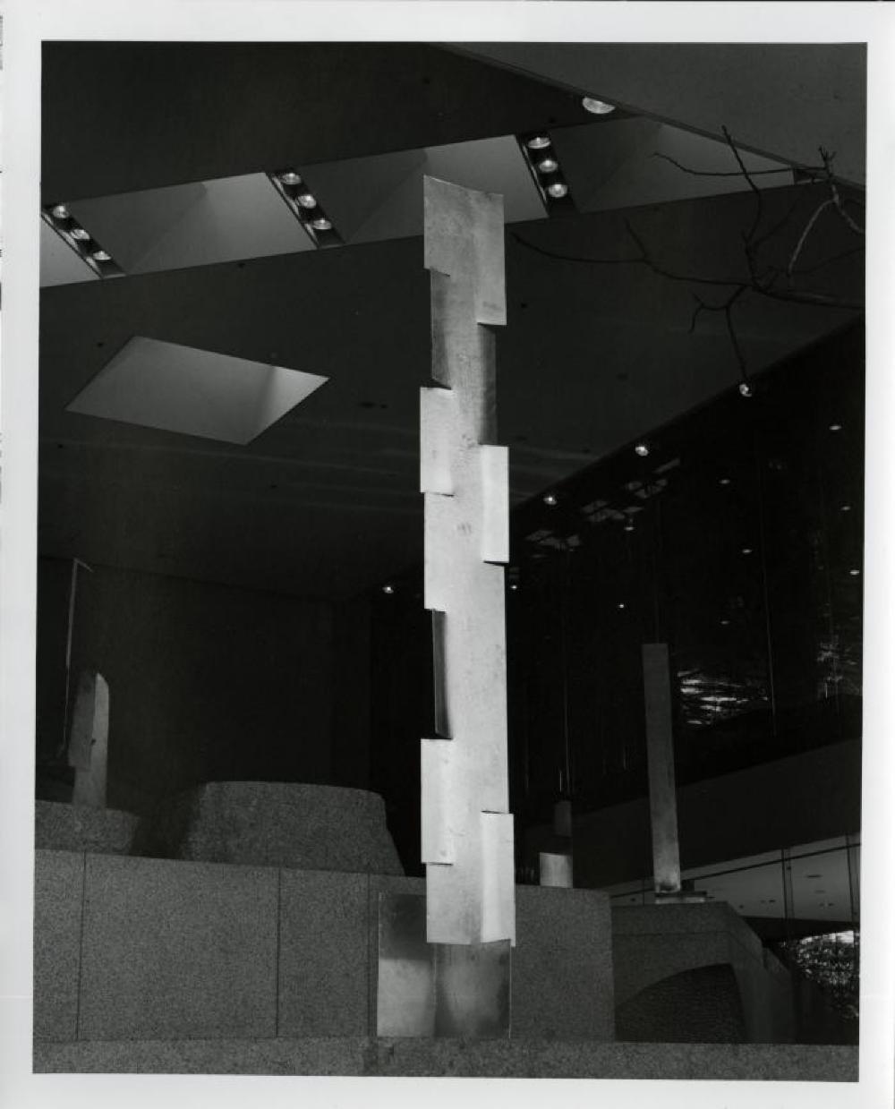 Installation view of "Isamu Noguchi: Steel Sculptures," Sogetsu Plaza (April, 1984)