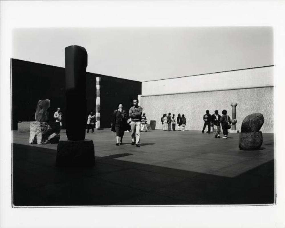 Installation view of "Dear Heartfelt Friend, Isamu Noguchi," Marugame G. Inokuma Museum of Contemporary Art, November 23, 1992 - March 14,1993.