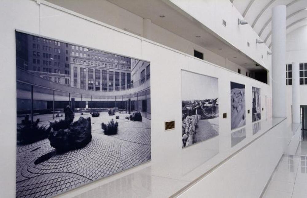 Installation view of "Isamu Noguchi: A Study in Space," Italdesign, Giugiaro Museum, May 8, 2001 - January 2002.