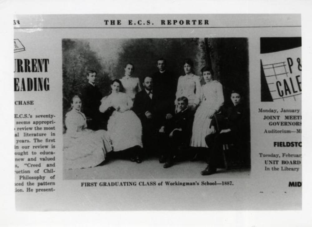 Leonie Gilmour in the first graduating class of the Workingman's School