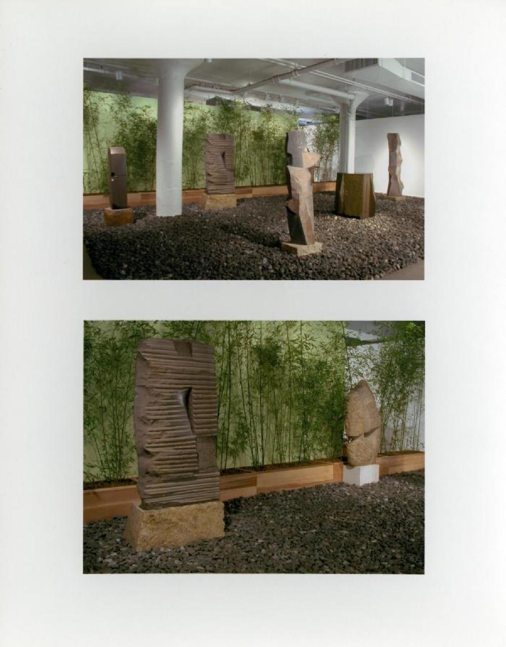 Installation view of "Sculpture and Nature," The Noguchi Museum, June 29, 2002 - January 13, 2003.