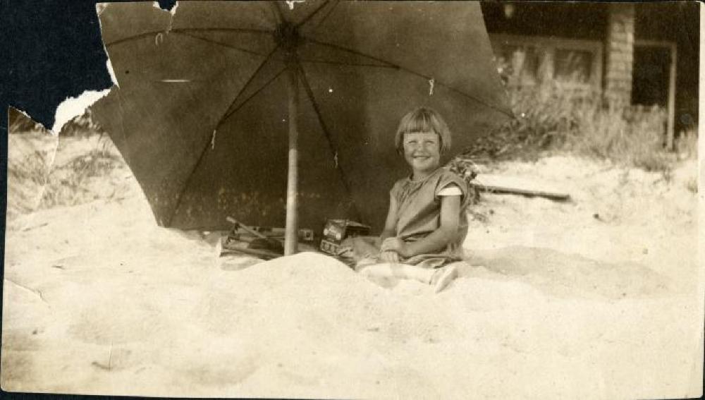 Priscilla Morgan as a child