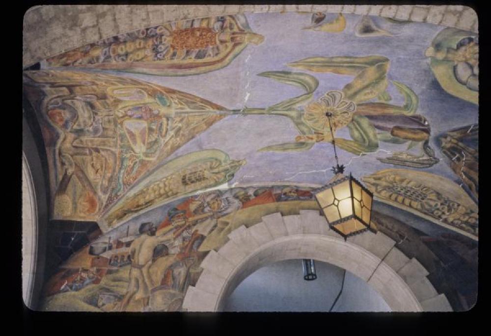 Mural by Antonio Pujol at Mercado Abelardo Rodriguez, Mexico City