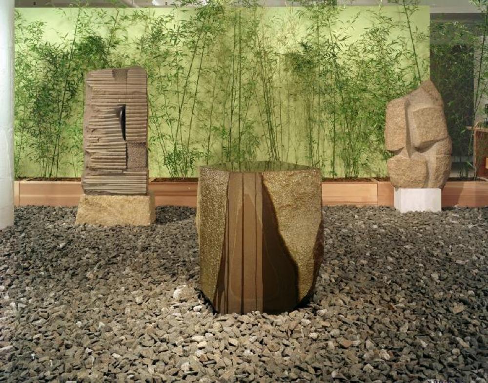 Installation view of "Sculpture and Nature," The Noguchi Museum, Long Island City, Queens