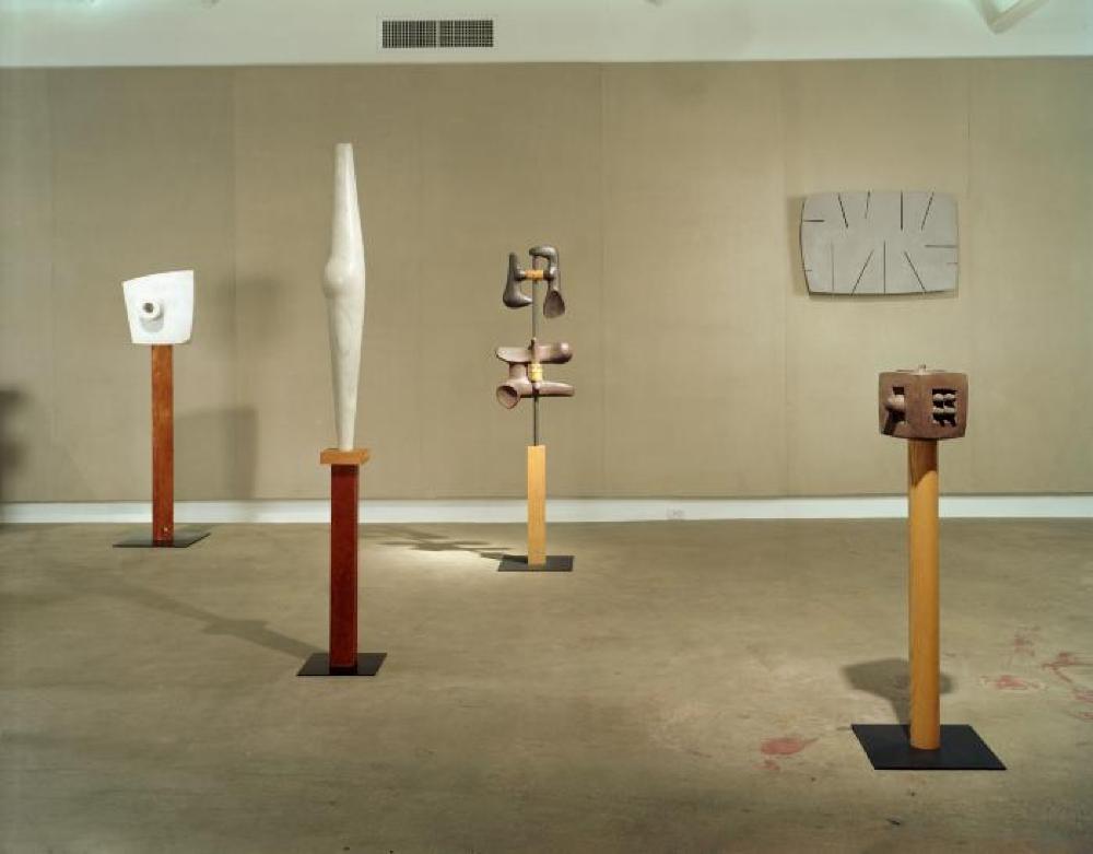 Installation view of "Sculpture and Nature," The Noguchi Museum, Long Island City, Queens