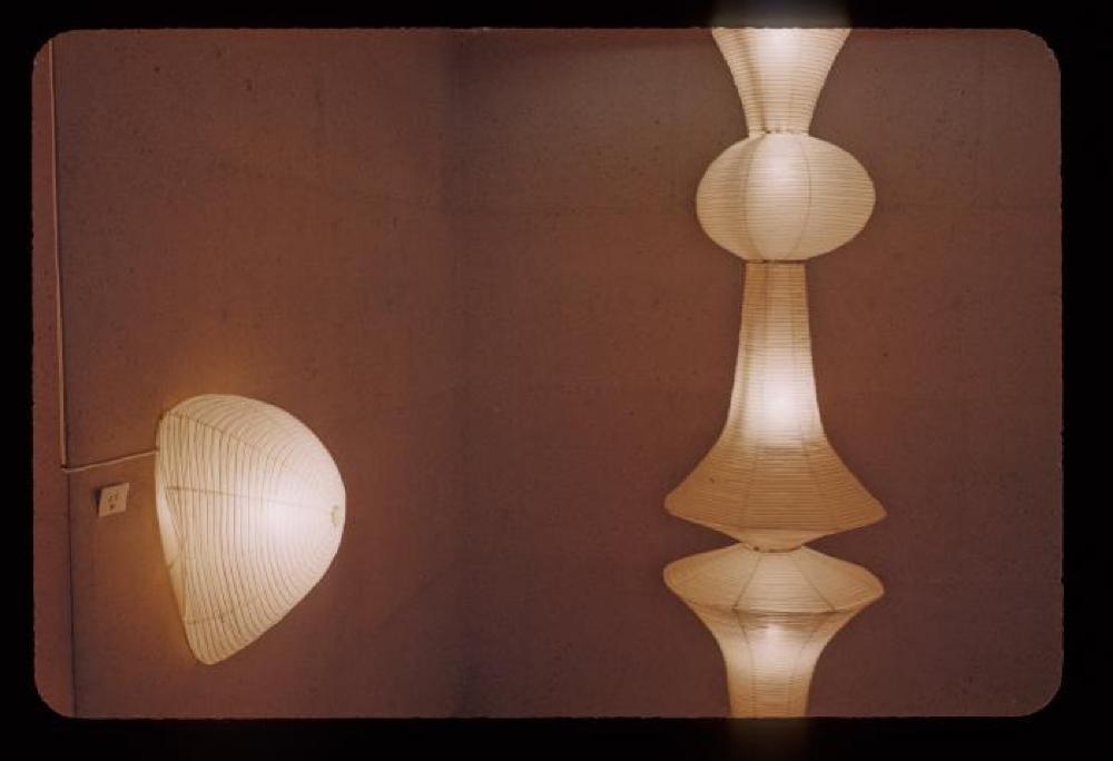 Installation view of "Akari: Lamps by Isamu Noguchi," Chuo Koron Gallery, Japan