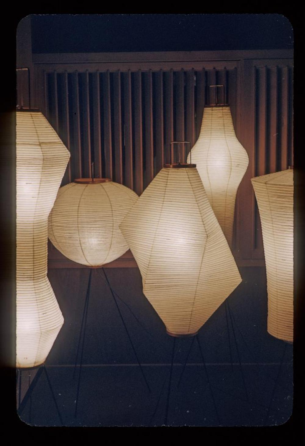 Installation view of "Akari: Lamps by Isamu Noguchi," Chuo Koron Gallery, Japan