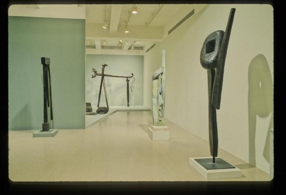 Installation view of "Isamu Noguchi - Bronze & Iron Sculpture," Pace Gallery