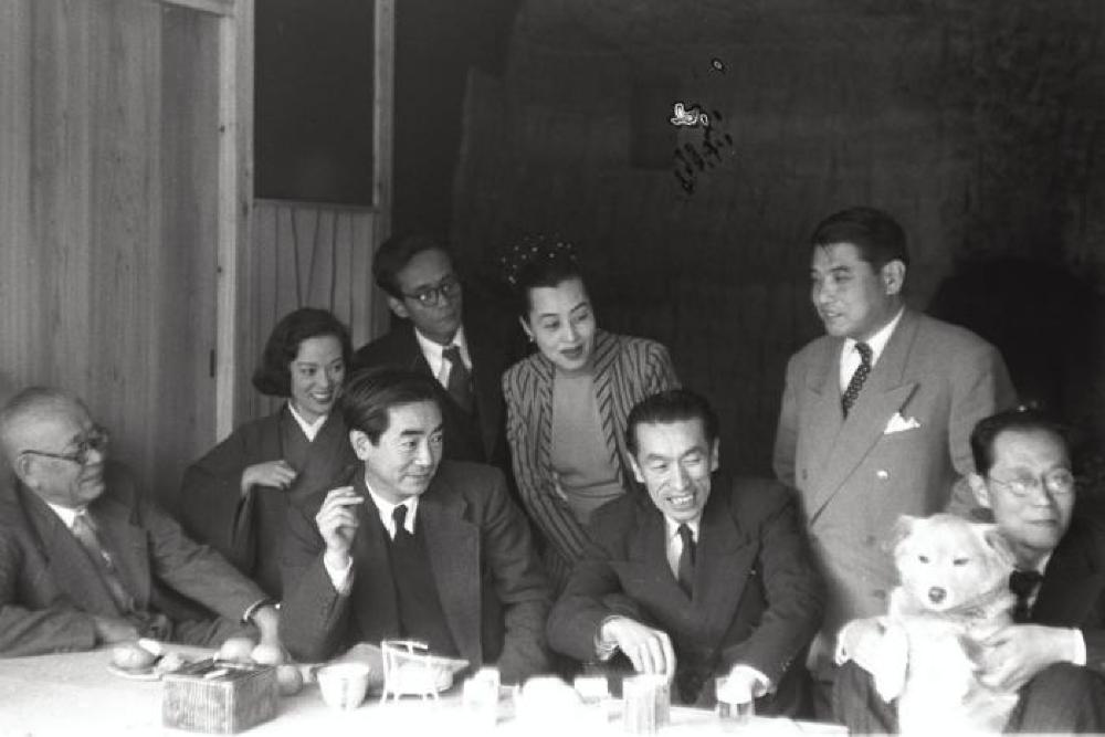 Kitaoji Rosanjin, Yoshiko (Shirley) Yamaguchi, Hanichi Sakai, Genichiro and Fumiko Inokuma, Isamu Kenmochi and Saburo Hasegawa; Kita Kamakura studio
