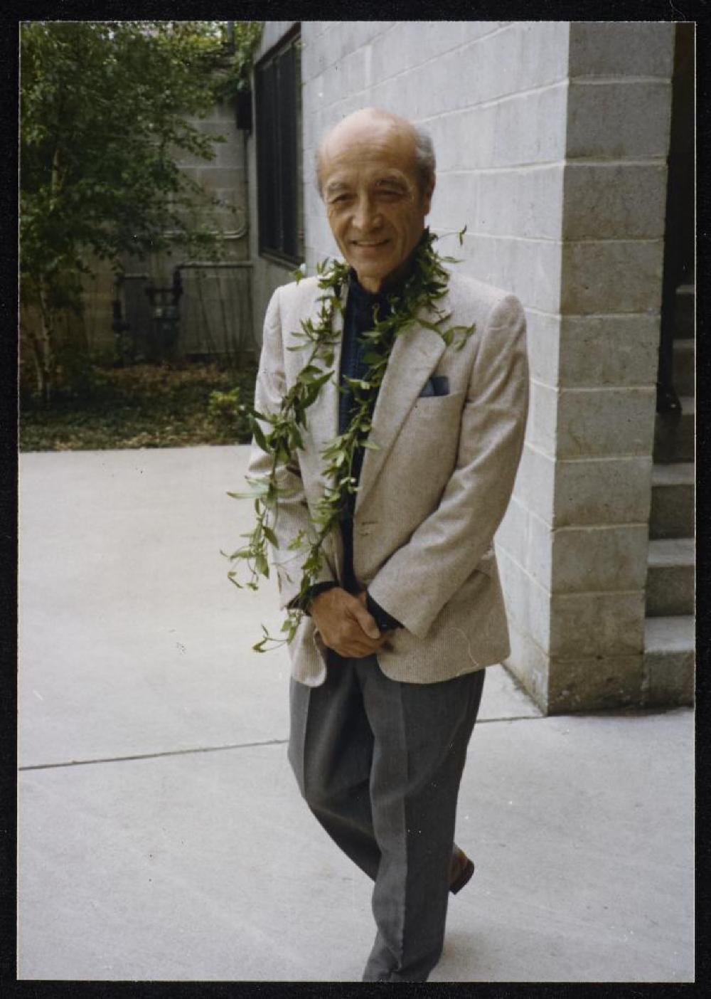 Isamu Noguchi at Isamu Noguchi Garden Museum opening