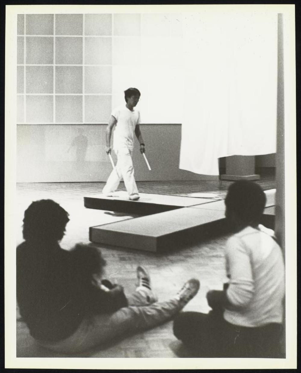 Performance photo from "Noguchi's Imaginary Landscapes," Detroit Institute of Fine Arts 