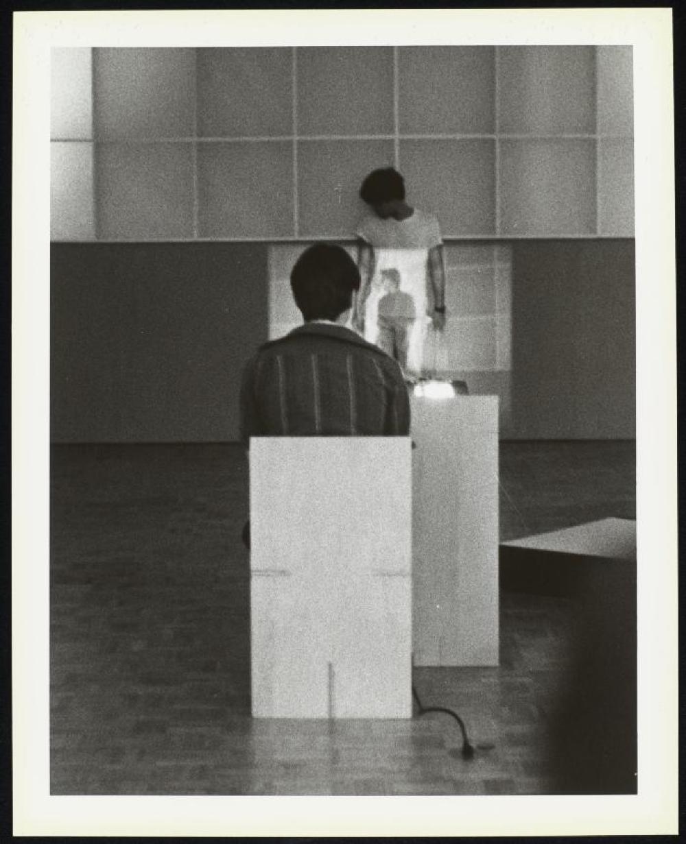 Performance photo from "Noguchi's Imaginary Landscapes," Detroit Institute of Fine Arts 