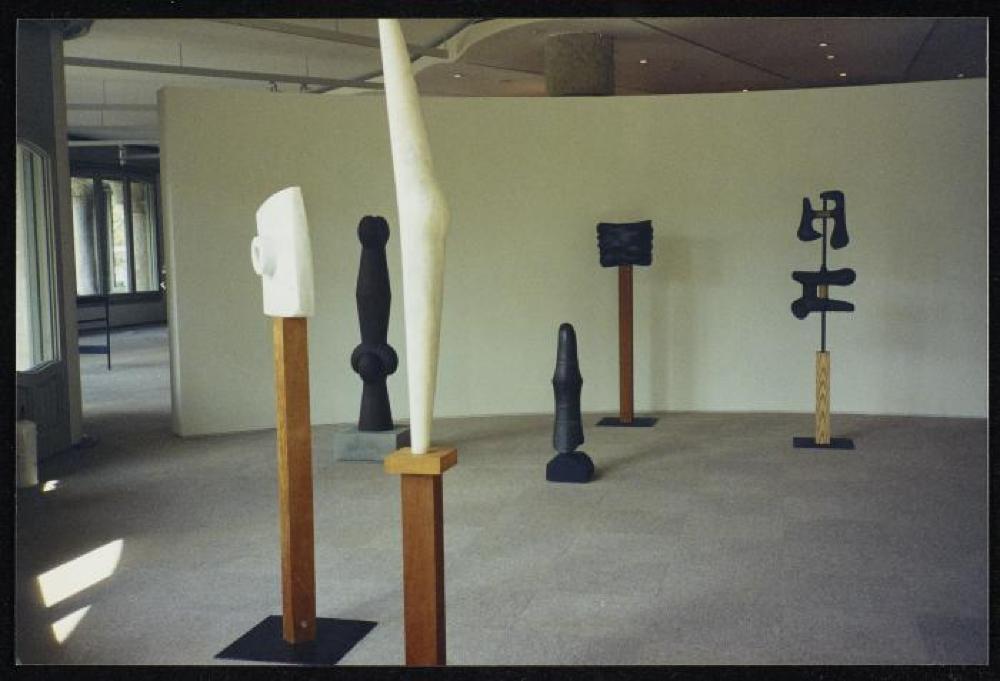 Installation view of "Noguchi," Fundacio Caixa de Catalunya 