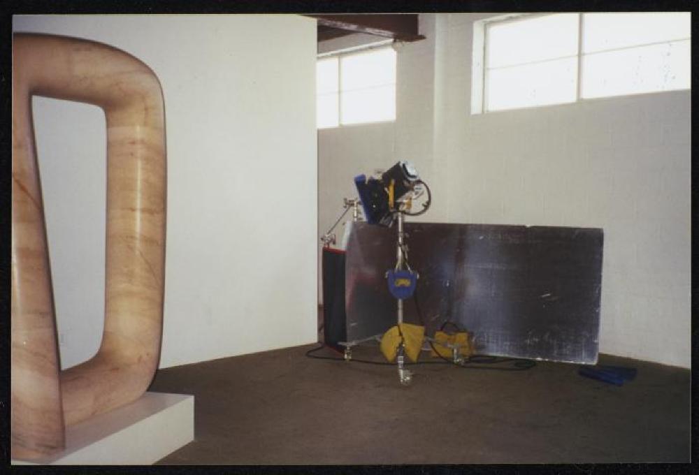 Exhibition image for "Relocated," The Noguchi Museum, April 10, 2001 - October 31, 2001.