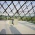Installation view of Isamu Noguchi Exhibition in the Glass Pyramid, Moerenuma Park, Glass Pyramid Atrium, July 22, 2003 - August 31, 2003.
