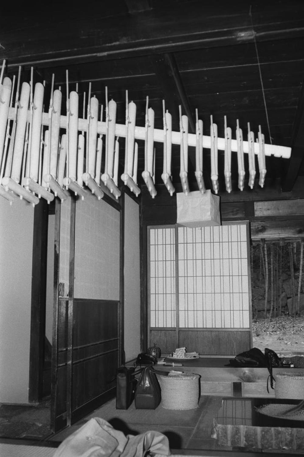 Angklung in Isamu Noguchi’s home in Mure, Japan, c. 1980s